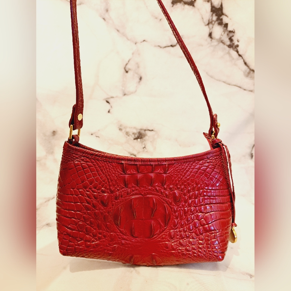 EUC Red Brahmin Mini Bag